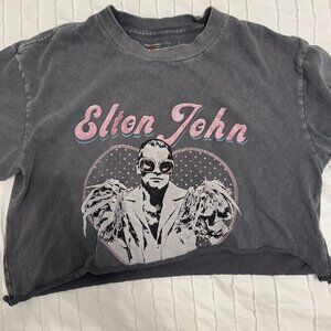 Abercrombie & Fitch Elton John Cropped T-Shirt